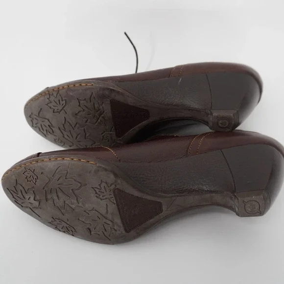 Born Mary Jane Oxford Heels Brown Lace Up Dark Academia Steampunk Lolita Size 10 - Picture 11 of 13